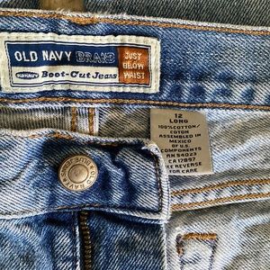 Old Navy 12L blue jeans boot cut women’s long tall